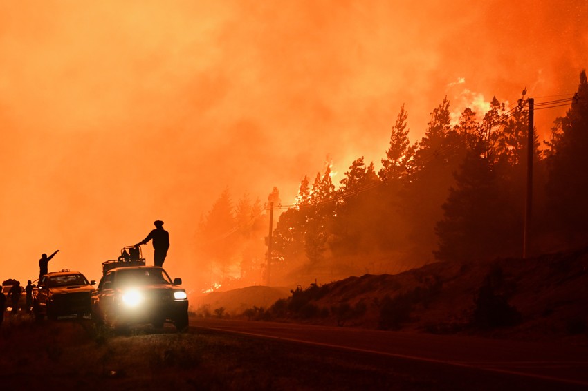 Šumski požari u El Oju u Patagoniji, Argentina, 8. januara