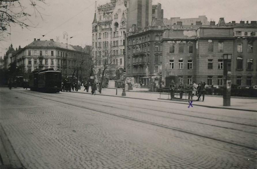 Widok na plac, lata okupacji