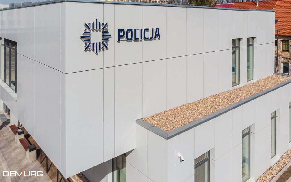 Szczawno-Zdrój - nowy komisariat policji (źródło: DEMIURG Project S.A.)