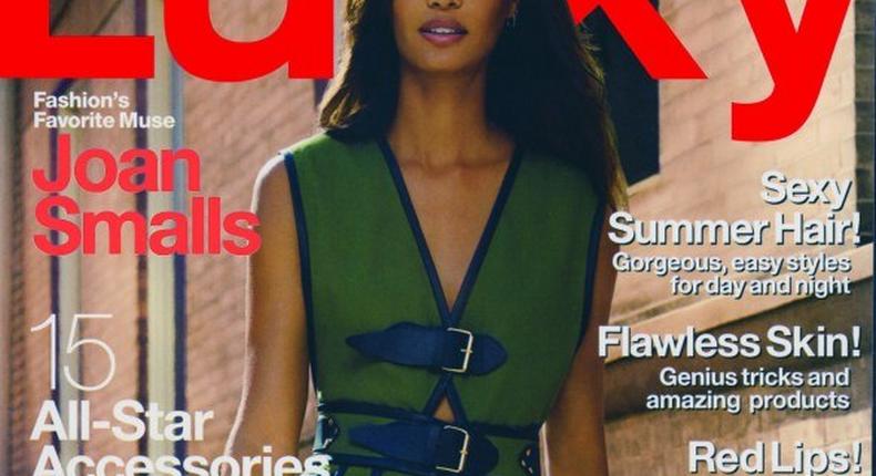 Joan Smalls covers Lucky Magazine Beauty Issue