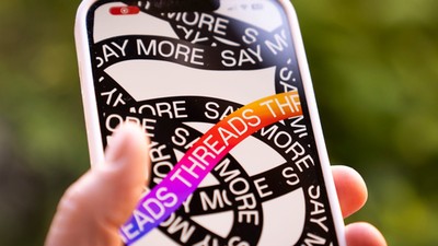 A phone is seen running the Instagram Threads app by Meta in this photo illustration.Jaap Arriens/NurPhoto via Getty Images