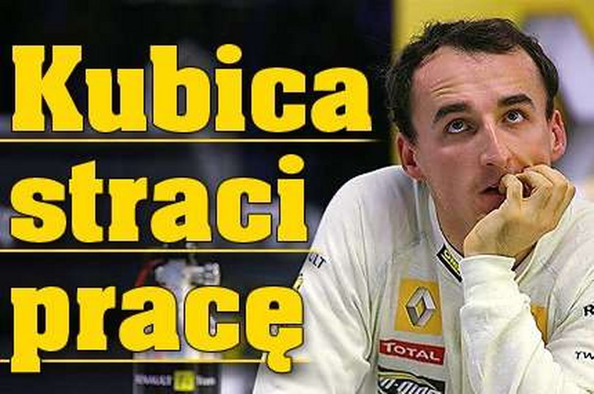 Kubica może stracić pracę