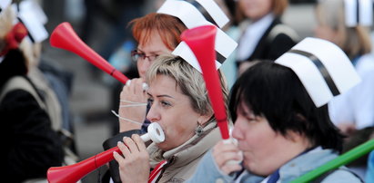 Protest pielęgniarek w Wyszkowie