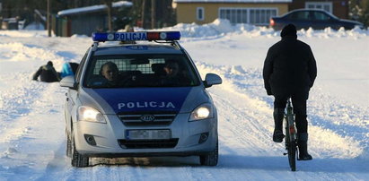 Mierzył czas policji