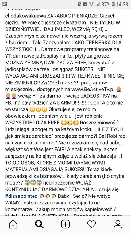 Ewa Chodakowska kłóci się z fankami