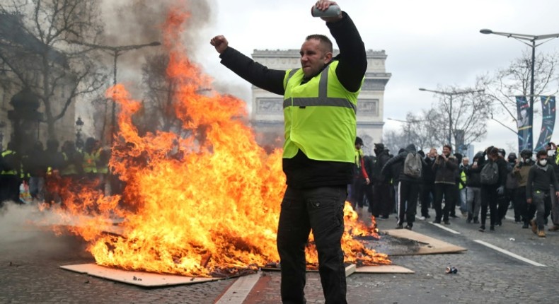 Yellow vest protesters will be banned from the Champs-Elysees after last week's protests turned violent, with more than 100 businesses looted