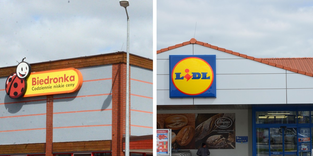 biedronka i lidl sklejka 