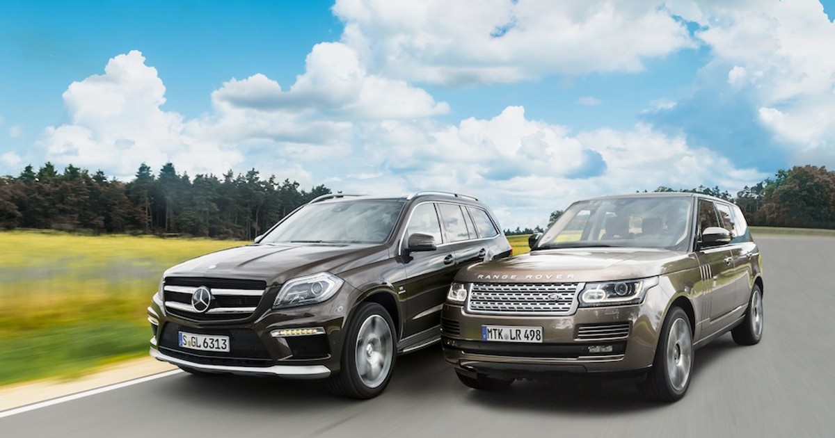 Mercedes GL vs Range Rover Sport