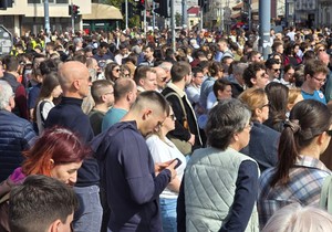 Studenti su na 15 minuta blokirali raskrsnicu kod Vukov spomenika