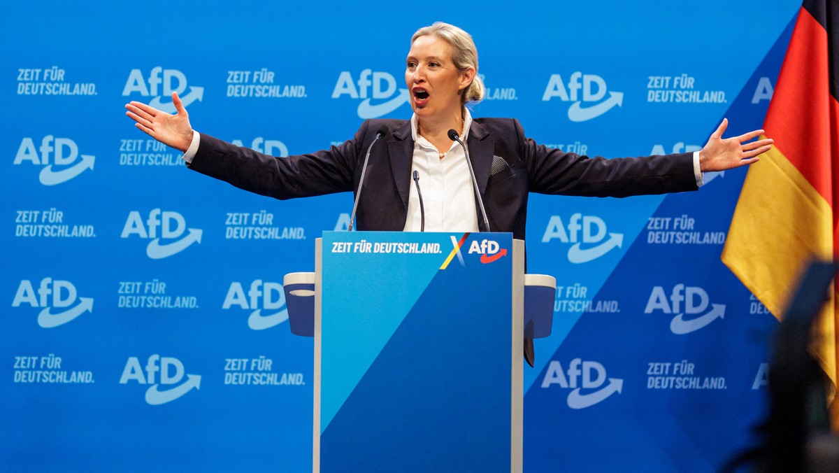 AfD wykorzystuje poparcie Elona Muska, by odbudować popularność wśród niemieckich wyborców, łącząc kontakt z Trumpem i Putinem [Źródło: Onet]