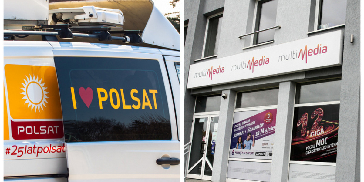 Sieć Multimedia Polska zapowiedziała, że w zamian za wyłączone stacje Polsatu zaoferuje klientom sześć kanałów od innych nadawców. 