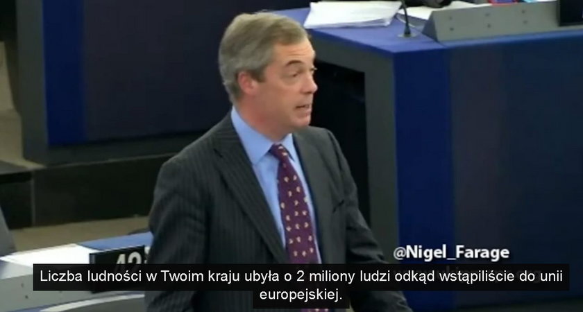 Farage kpił z Tuska