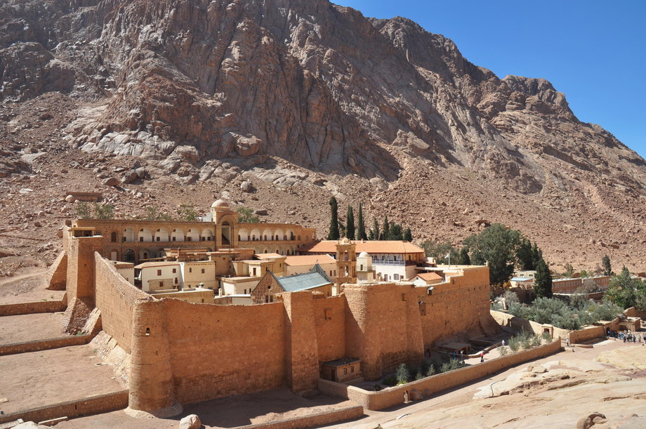 Klasztor św. Katarzyny w Egipcie, gdzie znaleziono tekst z katalogiem gwiazd.