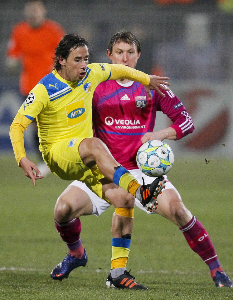 Helder Sousa (L) i Kim Kallstrom (P)