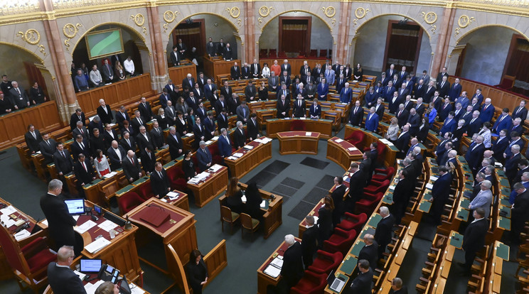 Az Országgyűlés plenáris ülésén 2023. február 27-én / Fotó: MTI/Koszticsák Szilárd