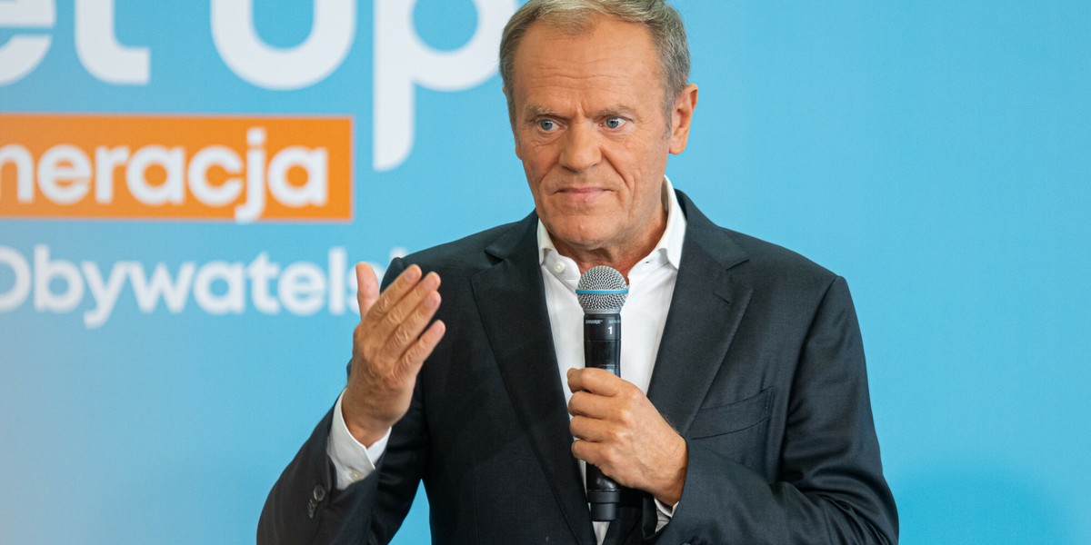 Szef PO Donald Tusk.