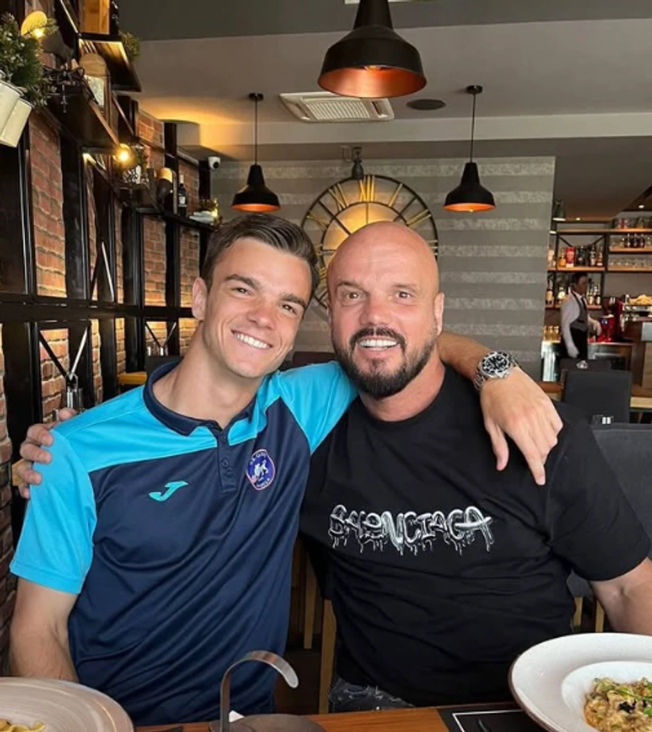 Boban Rajović sa sinom