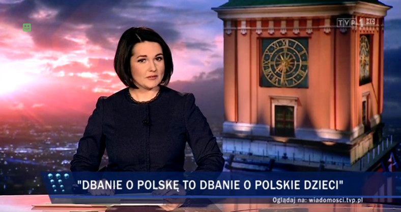 Edyta Lewandowska w "Wiadomościach" TVP