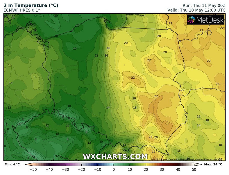 W przyszłym tygodniu Polska będzie dostawała się ponownie pod wpływ chłodniejszego powietrza
