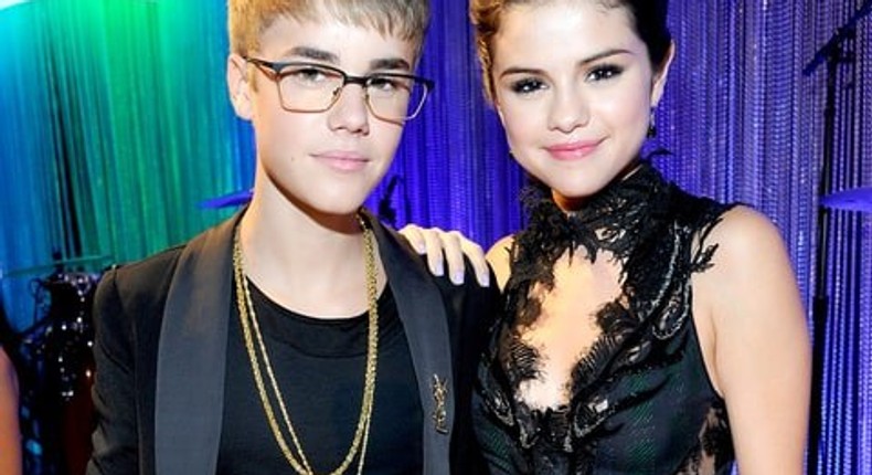 Justin Bieber and Selena Gomez in 2011