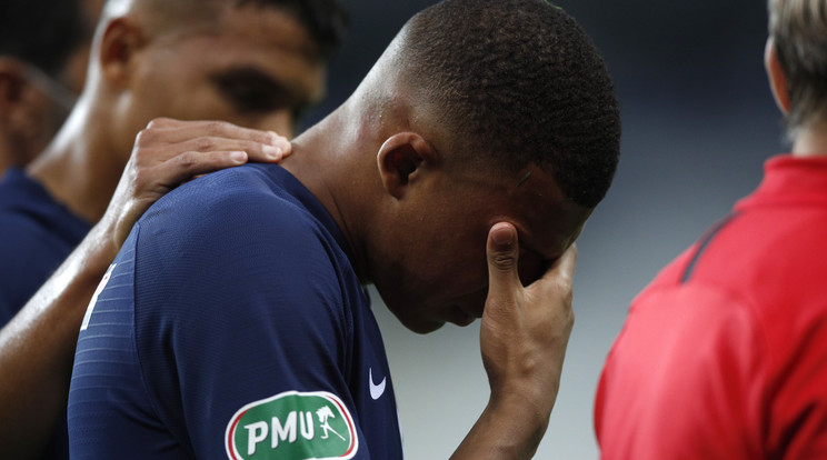 Kylian Mbappe is elkapta a koronavírust. /Fotó:MTI/EPA