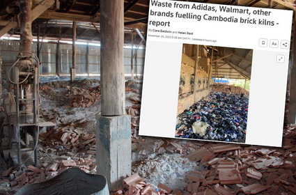 Odpady Adidasa i C&A zasilają piece do wypalania cegieł. Na liście także polska firma