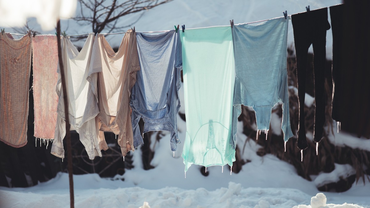 Sušenje veša zimi