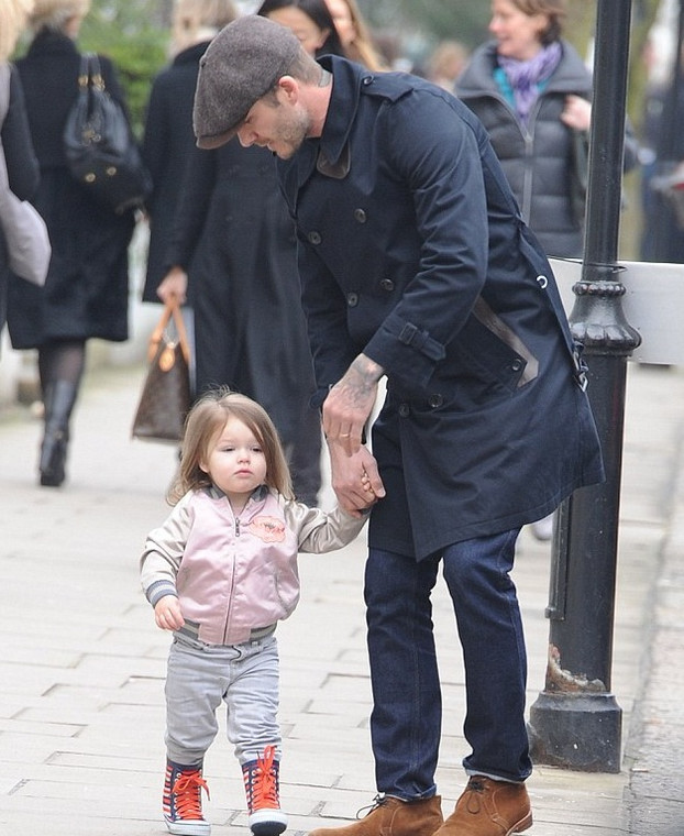 David Beckham z córką