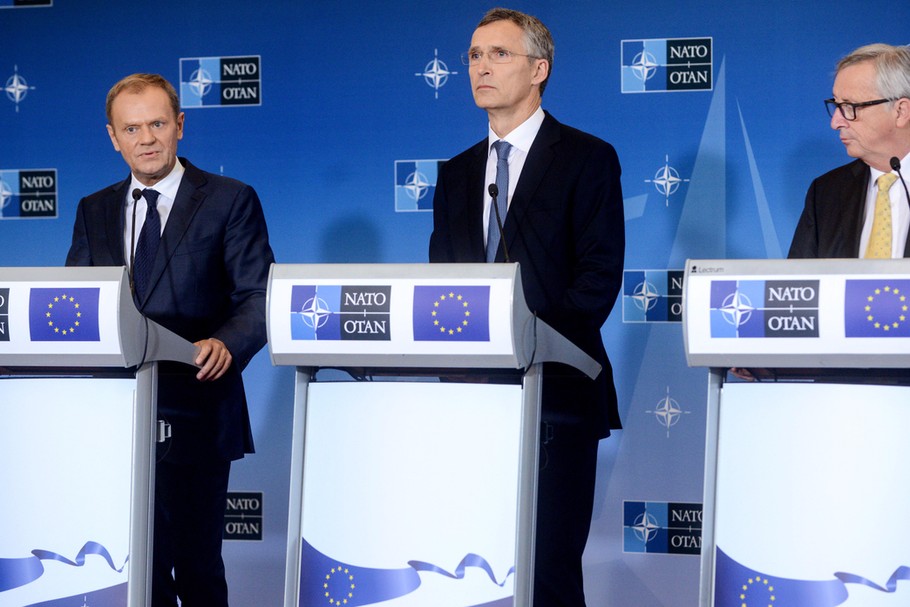 Jean-Claude Juncker, Donald Tusk, Jens Stoltenberg