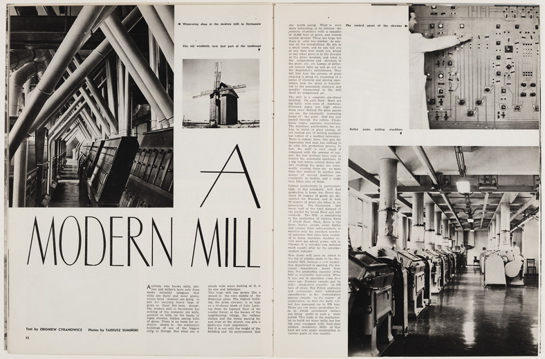 Tadeusz Sumiński, fotografie nieopublikowane, A Modern Mill [Nowoczesny młyn], „The Polish Review” (Afryka/Azja) 1964 © Tad Boniecki / Fundacja Archeologia Fotografii 