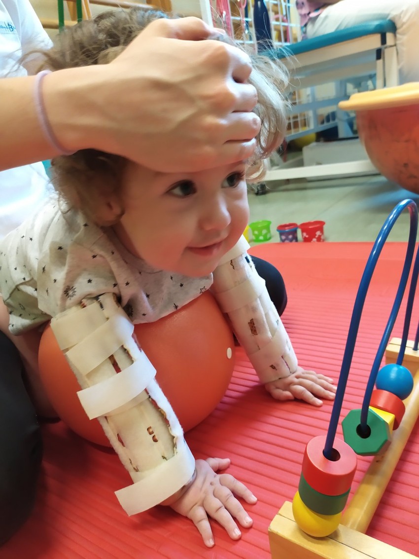 Lana je jako dobra na vežbama!