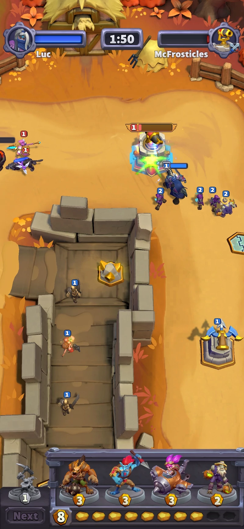 Warcraft Arclight Rumble - screenshot z gry (wersja na Androida)