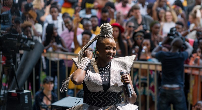 Muthoni Drummer Queen at a past B&W event