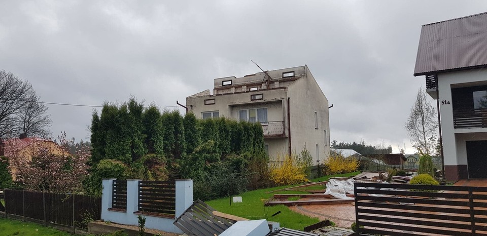 Trąba powietrzna na Lubelszczyźnie