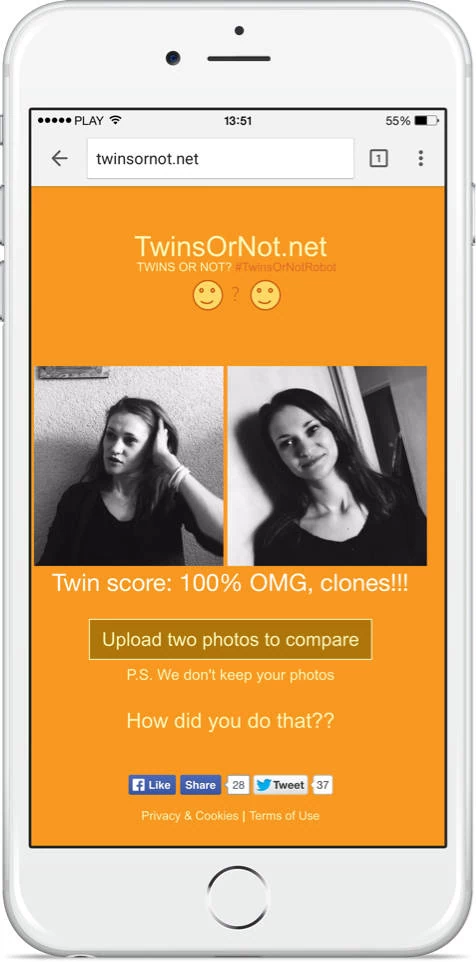 TwinsOrNot? - tym razem Microsoft porówna dwa zdjęcia