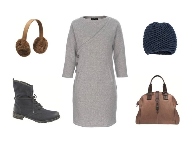 Emu Australia, nauszniki, FW 2014/15  TOP SECRET,sukienka, AW 2014/15  DEICHMANN, buty, F/W 2014, 119 zł  MARC O’POLO,torba, FW 2014, 1130 zł  BIG STAR, czapka, AW 2014/15