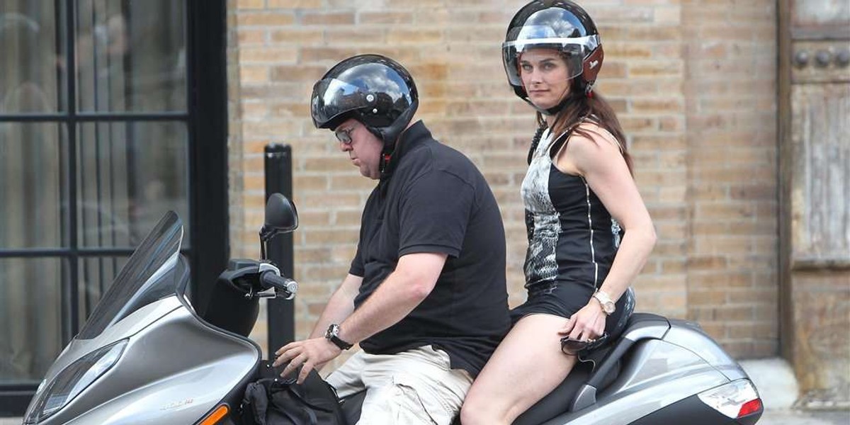 Seksowna Brooke Shields na motorze