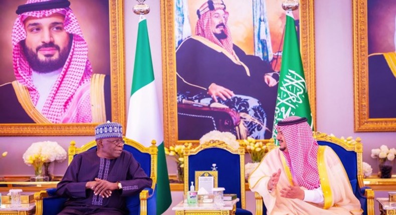 President Tinubu and the Kingdom’s leader, Crown Prince, HRH Mohammed Bin Salman.