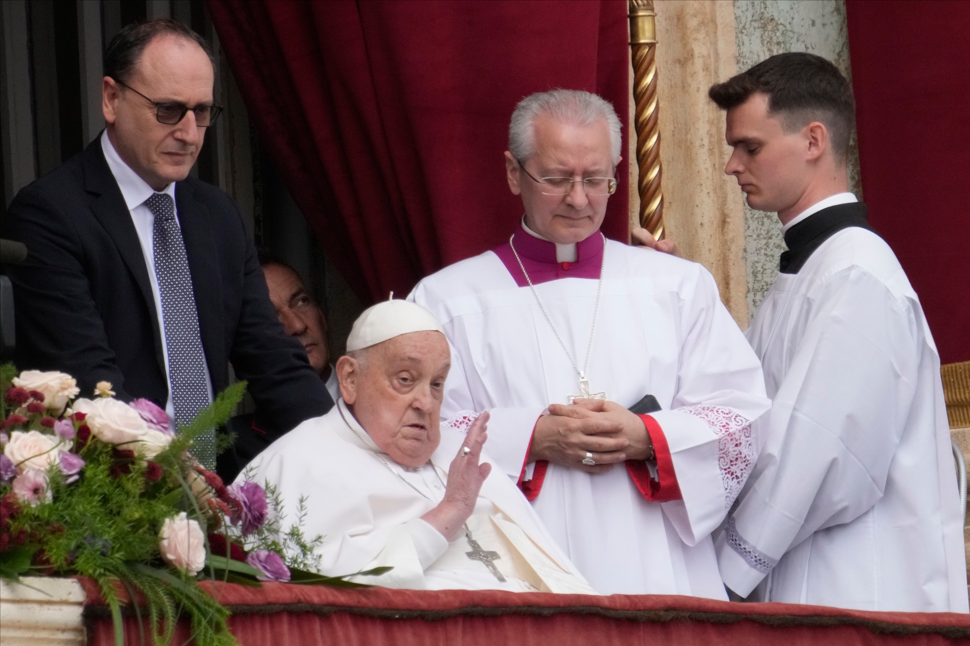 Pápež František cez Veľkonočnú nedeľu 20. apríla 2025.