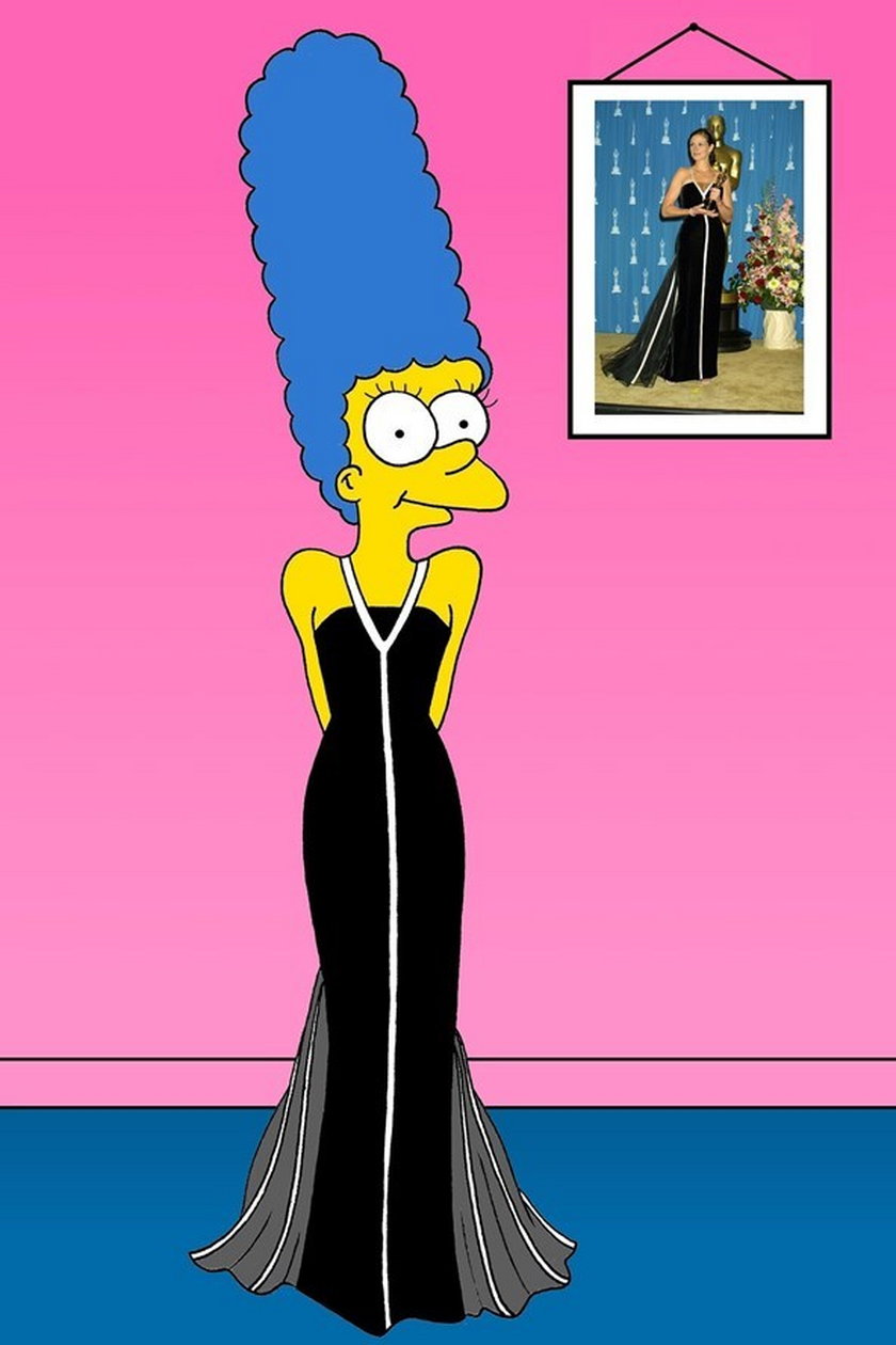 Marge Simpson jako Julia Roberts