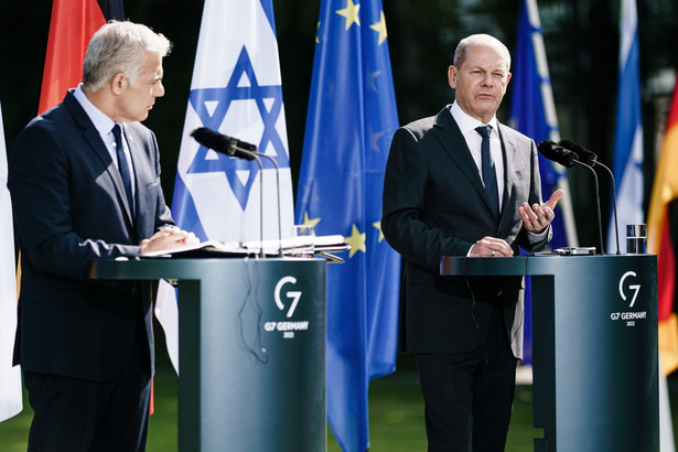 Olaf Scholz i Jair Lapid