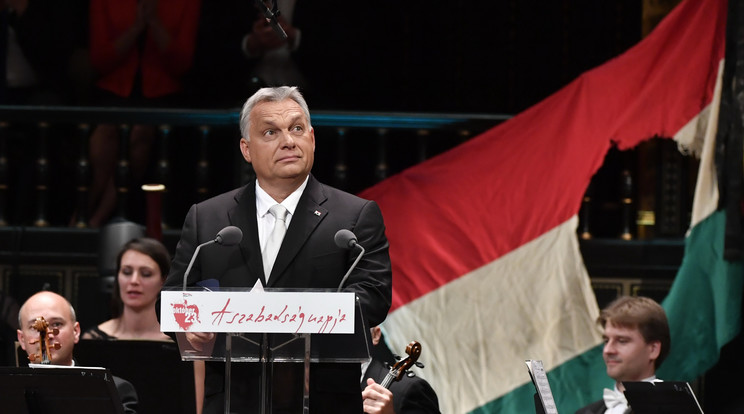 Orbán Viktor kormányfő a megszokotthoz képest most kevésbé volt harcias / Fotó: MTI/Máthé Zoltán