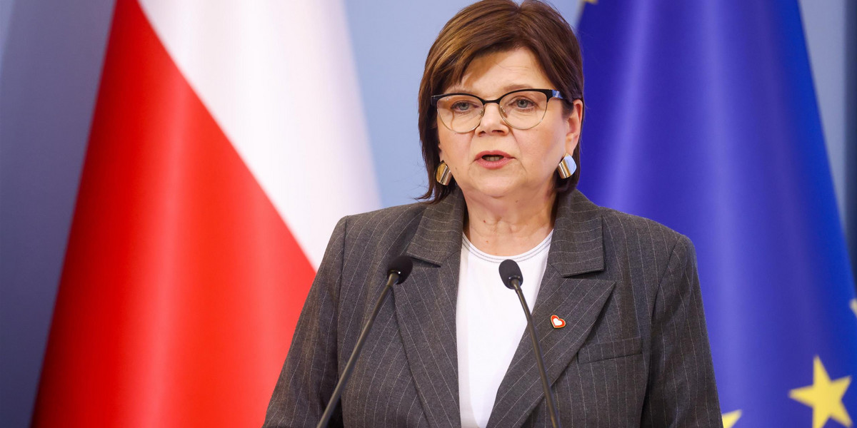 Minister zdrowia Izabela Leszczyna. 