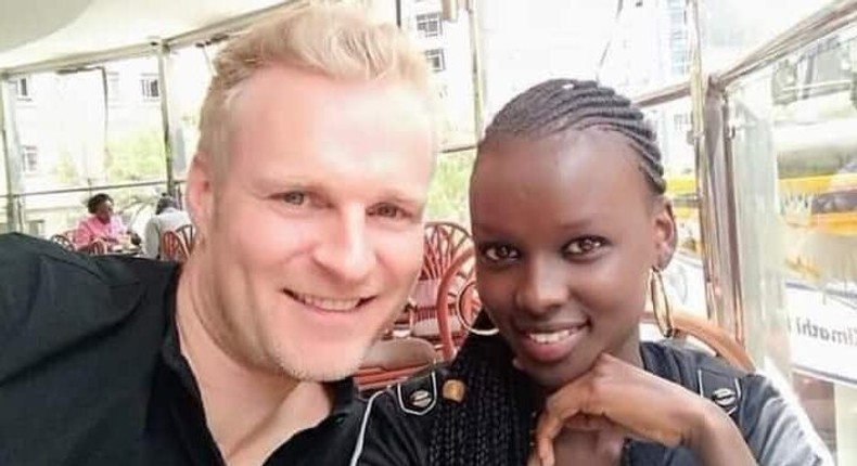 Felesta Nyamathira Njoroge and her boyfriend Marc De Mesel