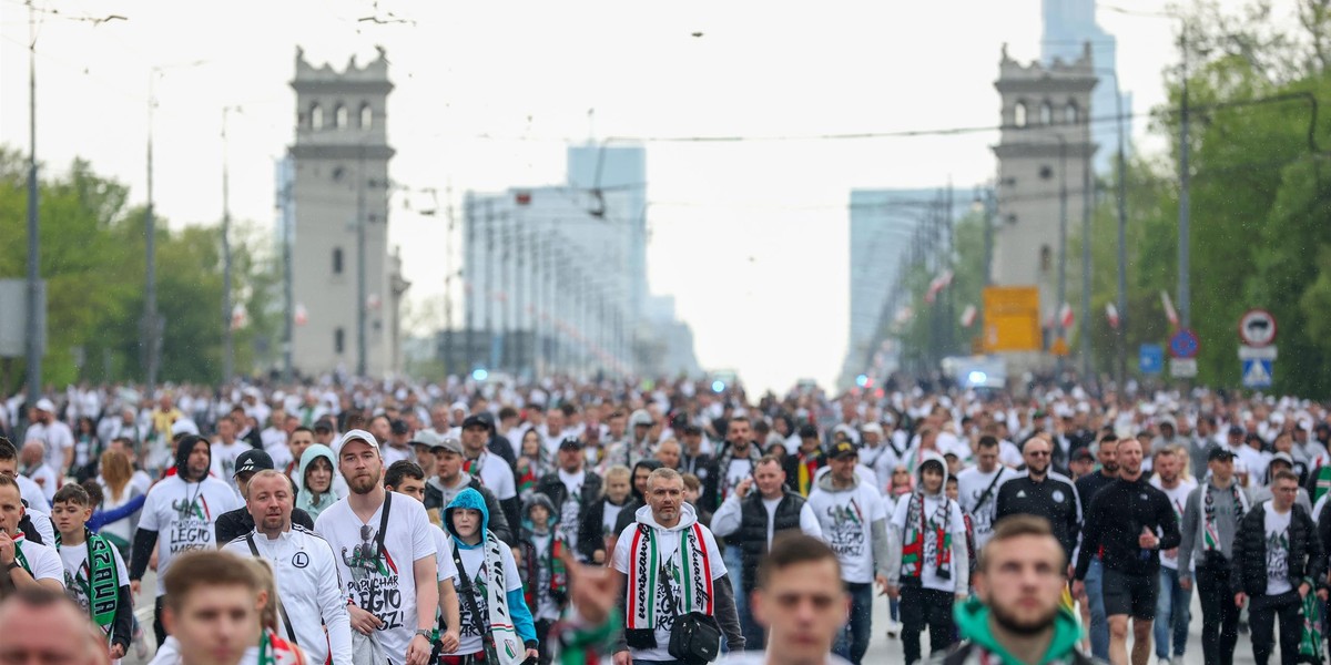 Kibice Legii też chcieli wziąć udział w finale Pucharu Polski.