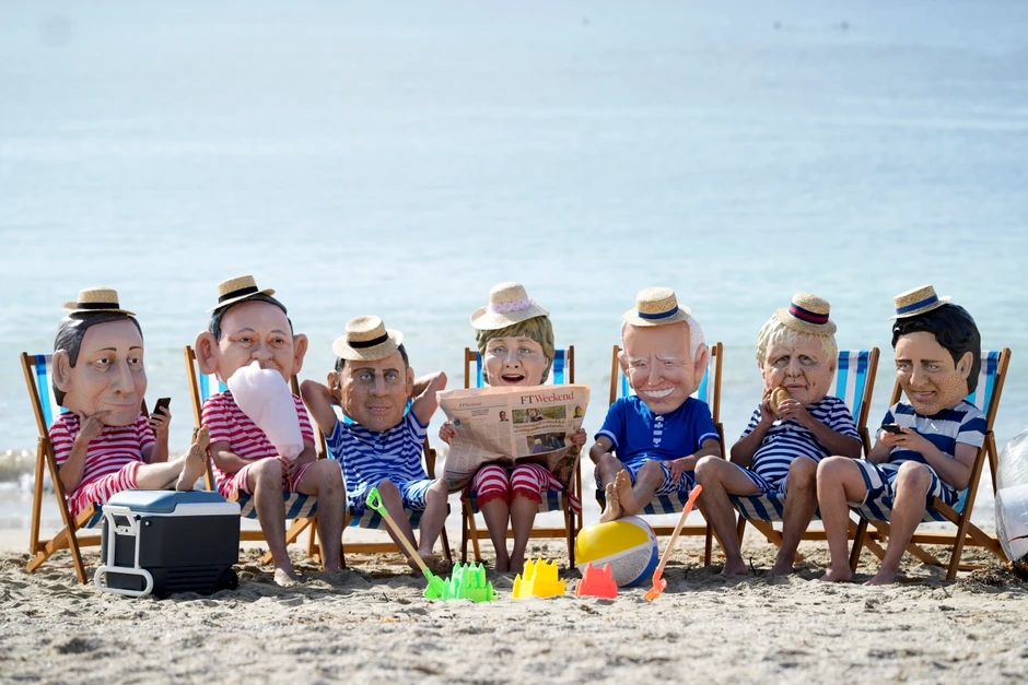 Klimatski aktivisti "Oksfama" u Kornvolu