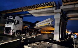 Zachodniopomorskie: wiadukt na DK3 zawalił się po tym, jak uderzyło w niego... śmigło [ZDJĘCIA]