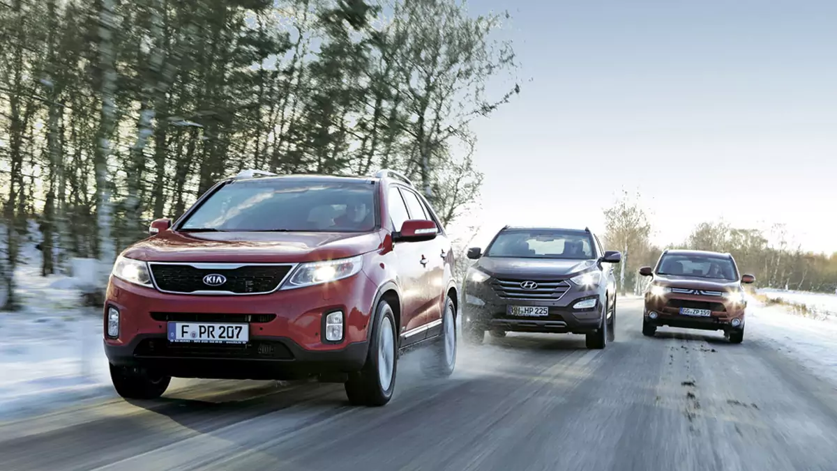 Mitsubishi Outlander kontra Kia Sorento i Hyundai Santa Fe: luksusowe diesle z napędem 4x4