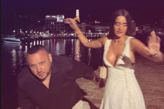 "NE BI ME IZDALA NIKADA" Šok potez Filipa Cara! Objavio sliku sa Anđelom iz Hrvatske, ona u haljini bez brushaltera: Pršte emocije