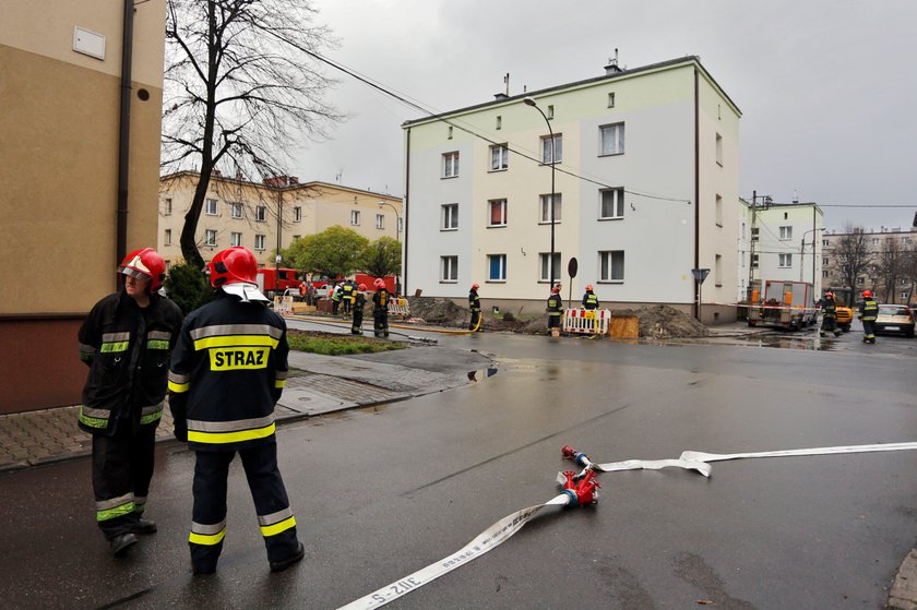 Chorzów. Pożar gazu przy ul.Odrodzenia 